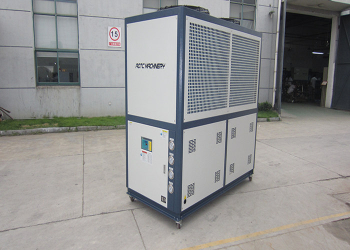 87.20KW 76.8A 15.00m³/h 2 Compressor Portable Water Air Cooled Chiller For Injection Molding 0.405m³ 2080×1000×2055mm