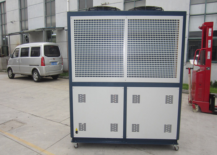 87.20KW 76.8A 15.00m³/h 2 Compressor Portable Water Air Cooled Chiller For Injection Molding 0.405m³ 2080×1000×2055mm